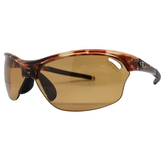 Tifosi Optics Brown Tortoise Women's Wrap Sunglasses - GOOD CONDITION - Picture 1 of 10